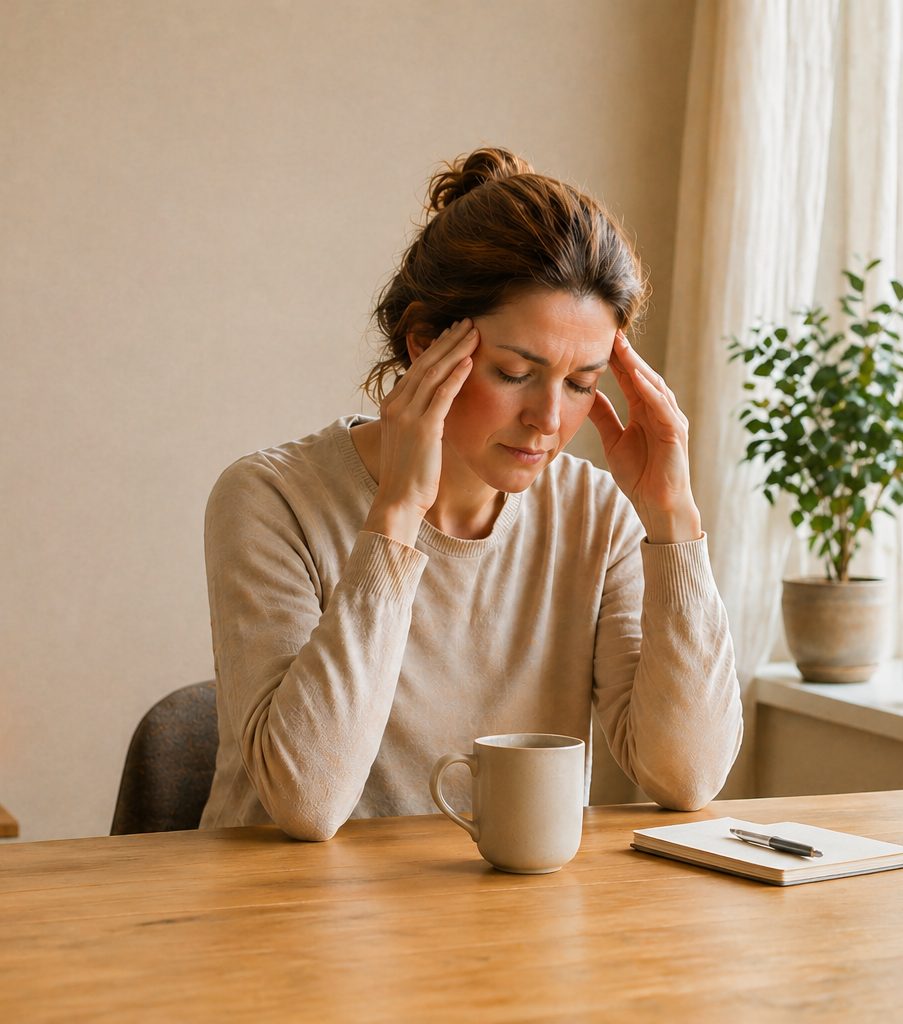Kvinde med hovedpine